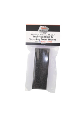 Alpha Abrasives Purple Super Sanding & Finishing Foam Block - 1002 - MPM Hobbies