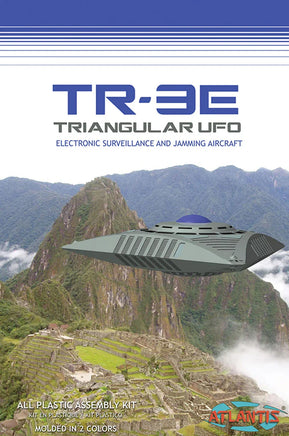 Atlantis Models 5" Series Plastic Model Kit TR-3E UFO with Base -1011 - MPM Hobbies