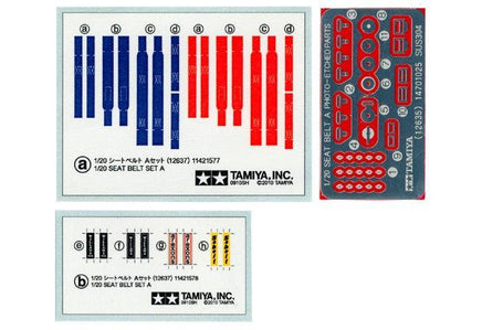 1/20 Tamiya Seat Belt Set A 12637 - MPM Hobbies
