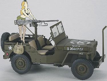 1/24 Hasegawa 1/4 Ton 4x4 Jeep w/50Cal + Figure 52283 - MPM Hobbies