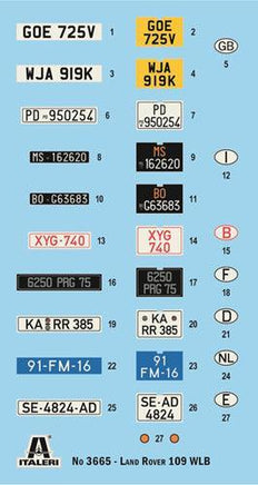 1/24 Italeri Land Rover 109 LWB 3665 - MPM Hobbies