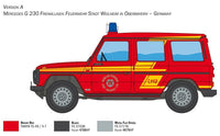1/24 Italeri Mercedes Benz G230 Feuerwehr 3663 - MPM Hobbies