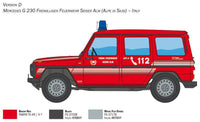 1/24 Italeri Mercedes Benz G230 Feuerwehr 3663 - MPM Hobbies