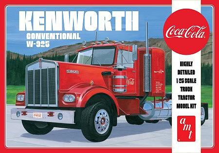 Skill 3 Model Kit Kenworth Conventional W-925 Tractor Truck coca