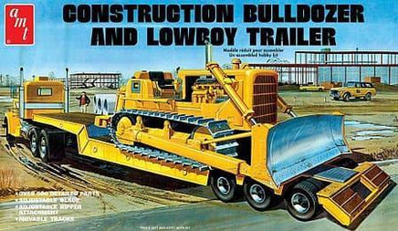 1/25 AMT Lowboy Trailer & Bulldozer 1218 - MPM Hobbies