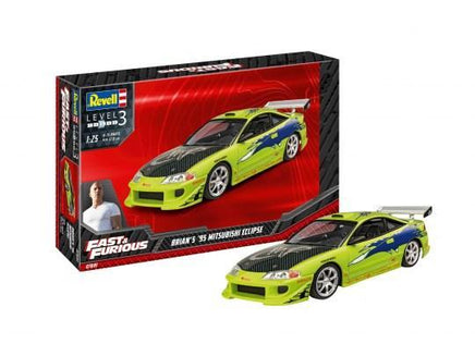1/25 Revell-Germany Fast & Furious Brian's 1995 Mitsubishi Eclipse 7691 - MPM Hobbies