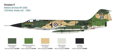 1/32 Italeri F-104 Starfighter G/S 2514 - MPM Hobbies