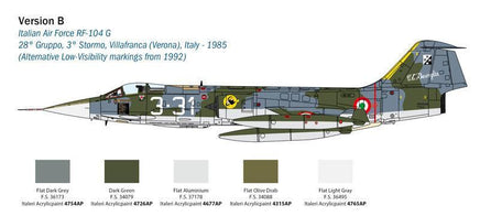 1/32 Italeri F-104 Starfighter G/S 2514 - MPM Hobbies