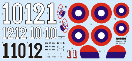 1/32 Roden Nieuport 28c1 - 616 - MPM Hobbies