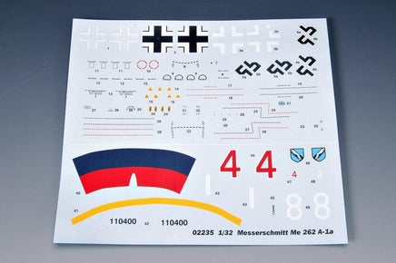 1/32 Trumpeter Messerschmitt Me 262 A-1a 02235 - MPM Hobbies