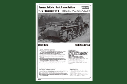1/35 Hobby Boss German Pz.Kpfw.1 Ausf. A ohne Aufbau 80144 - MPM Hobbies