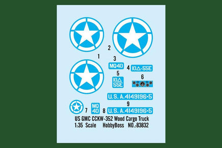1/35 Hobby Boss US GMC CCKW-352 Wood Cargo Truck 83832 - MPM Hobbies