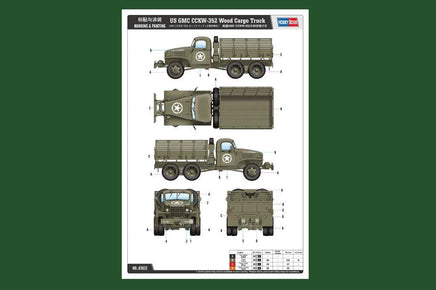 1/35 Hobby Boss US GMC CCKW-352 Wood Cargo Truck 83832 - MPM Hobbies