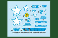 1/35 Hobby Boss White 666 Cargo (Hard Top) 83801 - MPM Hobbies