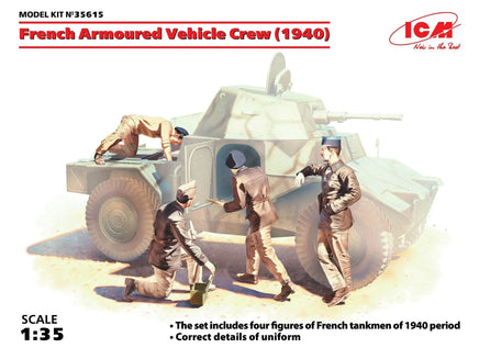 1/35 ICM French Armored Vehicle Crew (1940) 35615 - MPM Hobbies