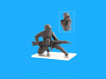 1/35 ICM German Infantry in Gas Masks (1918) 4 Figures 35695 - MPM Hobbies