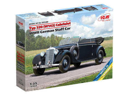 1/35 ICM Typ 320 (W142) Cabriolet - WWII German Staff Car 35540 - MPM Hobbies