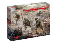 1/35 ICM US Infantry in Gas Masks (1918) 4 Figures 35704 - MPM Hobbies