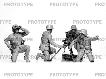 1/35 ICM WWII German Mortar GrW 34 with Crew 35715 - MPM Hobbies