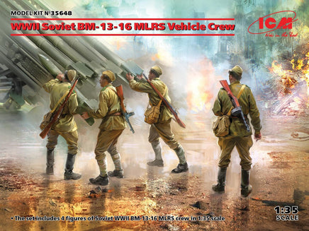 1/35 ICM WWII Soviet BM-13-16 MLRS Vehicle Crew 35648 - MPM Hobbies
