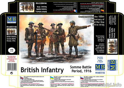 1/35 Master Box - British Infantry Somme Battle Period (1916) 35146 - MPM Hobbies