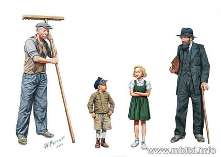 1/35 Master Box - Civilians, Western Region WWII Era 3567 - MPM Hobbies