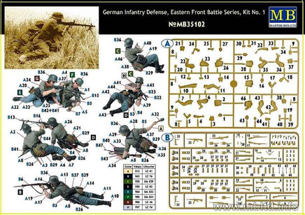 1/35 Master Box - German Infantry in Battle Eastern Front 35102 - MPM Hobbies