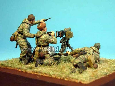 1/35 Master Box - German Machine Gun Crew with MG08 Gun 3526 - MPM Hobbies