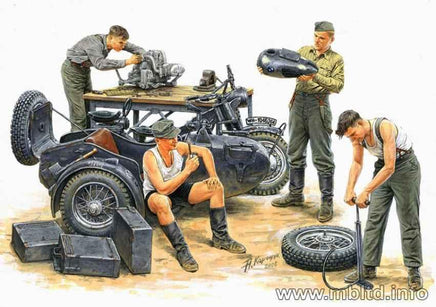 1/35 Master Box - German Motorcycle Repair Team 3560 - MPM Hobbies