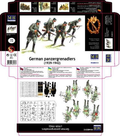 1/35 Master Box - German Panzergrenadiers (1939 - 1942) 3513 - MPM Hobbies