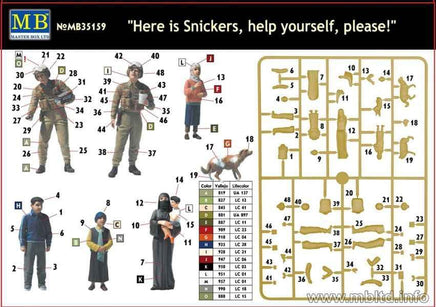 1/35 Master Box - Here is Snickers, Help Yourself, Please! 35159 - MPM Hobbies