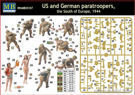 1/35 Master Box - US and German Paratroopers (South Europe, 1944) 35157 - MPM Hobbies