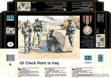 1/35 Master Box - US Check Point (Iraq 2003) 3591 - MPM Hobbies