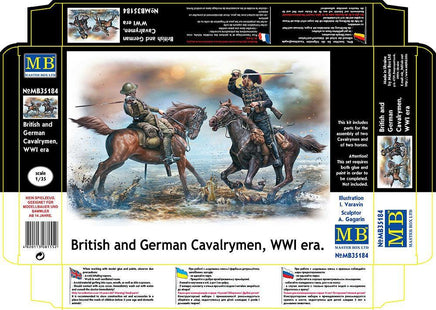 1/35 Master Box - WWI British & German Fighting Cavalrymen 35184 - MPM Hobbies