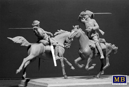 1/35 Master Box - WWI British & German Fighting Cavalrymen 35184 - MPM Hobbies