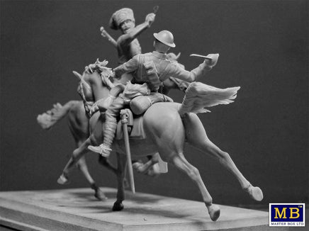 1/35 Master Box - WWI British & German Fighting Cavalrymen 35184 - MPM Hobbies
