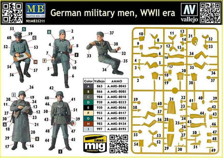 1/35 Master Box - WWII German Military Men (5pcs) 35211 - MPM Hobbies