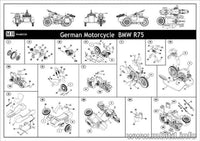 1/35 Master Box - WWII German Motorcycle with Sidecar 3528 - MPM Hobbies