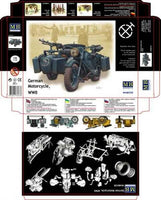 1/35 Master Box - WWII German Motorcycle with Sidecar 3528 - MPM Hobbies