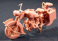 1/35 Master Box - WWII German Motorcycle with Sidecar 3528 - MPM Hobbies