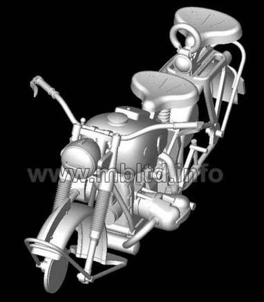 1/35 Master Box - WWII German Motorcycle with Sidecar 3528 - MPM Hobbies