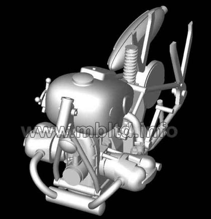 1/35 Master Box - WWII German Motorcycle with Sidecar 3528 - MPM Hobbies