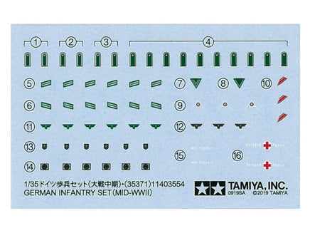 1/35 Tamiya German Infantry Set Mid-WWII 35371 - MPM Hobbies