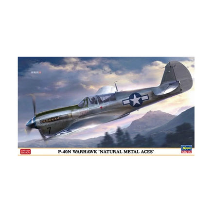 1/48 Hasegawa P-40N Warhawk Natural Metal Aces 7516 - MPM Hobbies