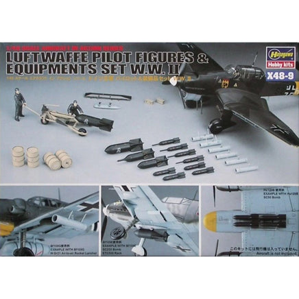 1/48 Hasegawa WWII Luftwaffe Pilots & Equipment 36009 - MPM Hobbies