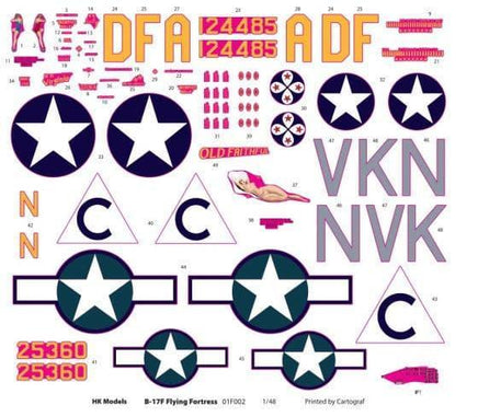 1/48 HKM B-17F Flying Fortress 01F002 - MPM Hobbies