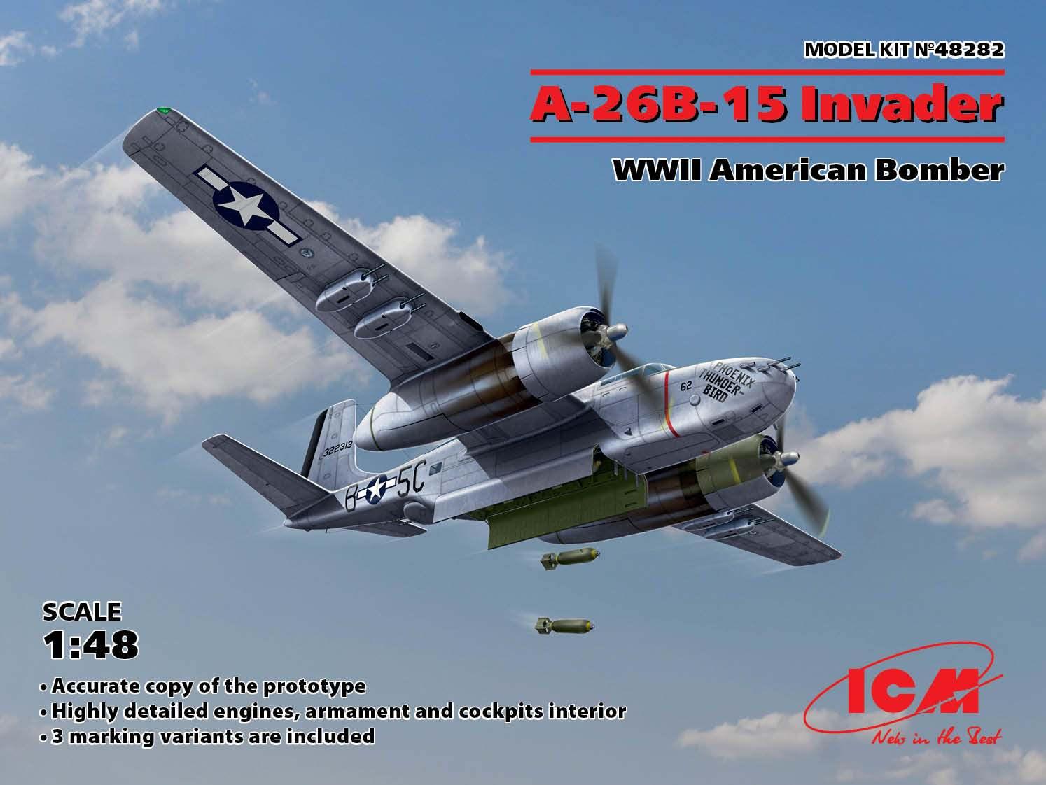 1/48 ICM A-26B-15 Invader - WWII American Bomber 48282 - MPM Hobbies