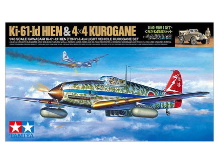 1/48 Tamiya KAWASAKI KI-61-ID HIEN TONY with 4x4 Light Vehicle Kurogane 25203 - MPM Hobbies
