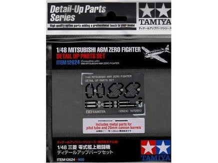 1/48 Tamiya Mitsubishi A6M Zero - Fighter Detail Up Parts Set 12624 - MPM Hobbies