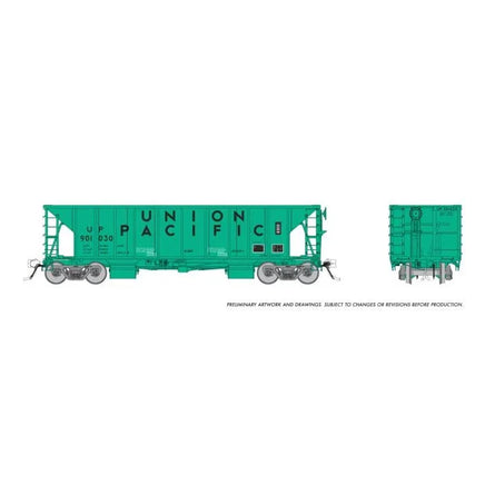HO Rapido NSC Ballast Car: Union Pacific Early: 3-Pack #2 - MPM Hobbies